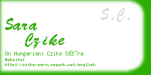 sara czike business card